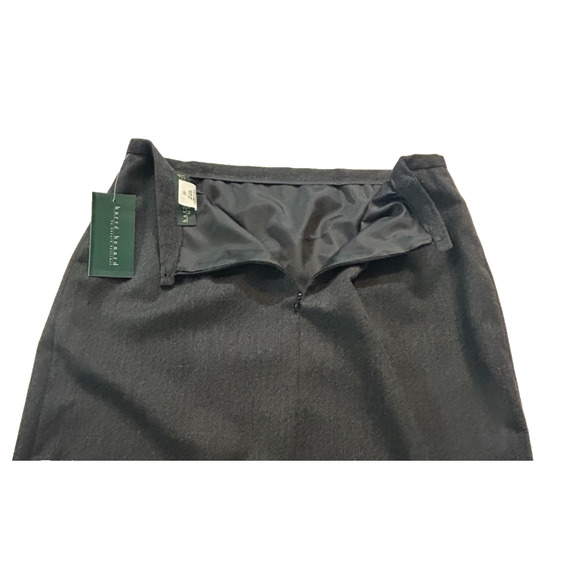 Harve Bernard Wool Pencil Midi Skirt 14 Gray Lined Classic Office Career NWT - Picture 6 of 10